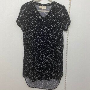 Cloth & Stone Polka Dotted High / Low Dress Size Small